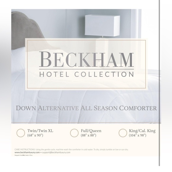Beckham HotelCollection1300SeriesLuxury GooseDown Alternative ComforterSageQueen - Picture 3 of 6
